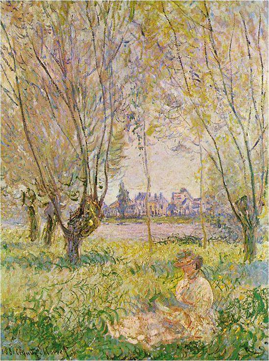 Claude Monet Woman Seated under the Willows